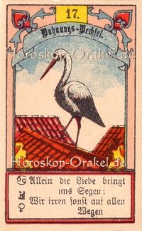 Der Storch im Stier Monatshoroskop an diesem Tag