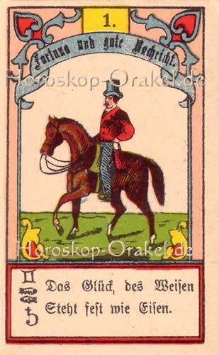 Gustav Kühn Wahrsagekarten der Reiter