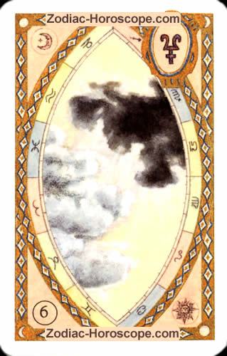 Astrologische Lenormandkarten die Wolken