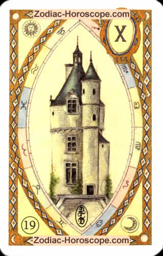 Astrologische Lenormandkarten der Turm